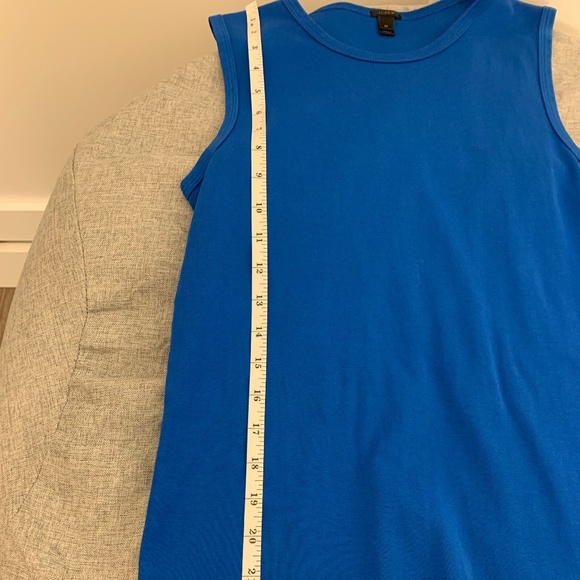 J Crew "Cobalt" Blue Sleeveless Shell Size M - Picture 6 of 8